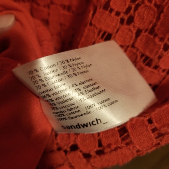 sandwich_ Textured Short Sleeve Dress - Picture 6 of 7